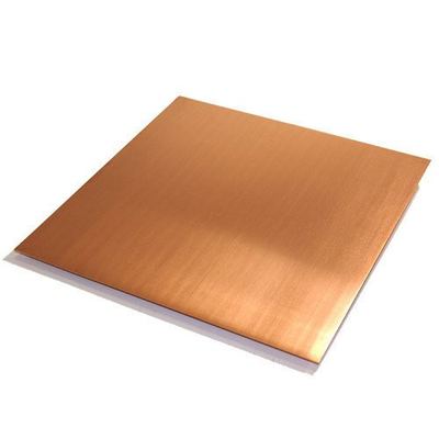 직사각형 C51000 1mm 구리판 표면 장식 맞춤형 크기